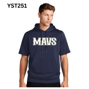 Mavs Performance Short Sleeve Hoodie