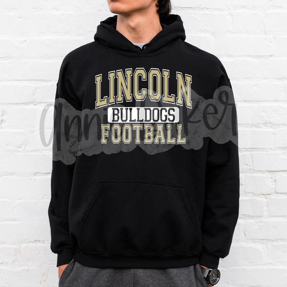 Lincoln Bulldogs Football Hoodie