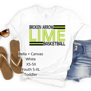 BA Lime Cotton Tshirt White