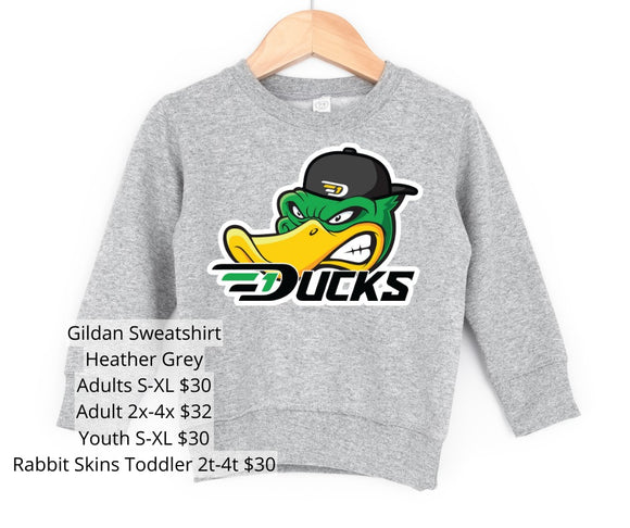 Duck Face Sweatshirt - Grey