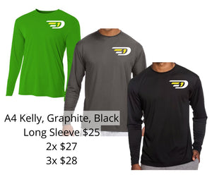 D1 Left Chest - Performance Long Sleeve