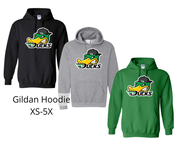 Hooded Sweatshirt - D1 Ducks Face