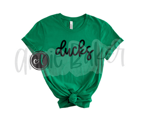 Ducks Cursive - Bella + Canvas Short Sleeve