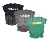 D1 Ducks Across Chest- Bella + Canvas Cotton Tshirt