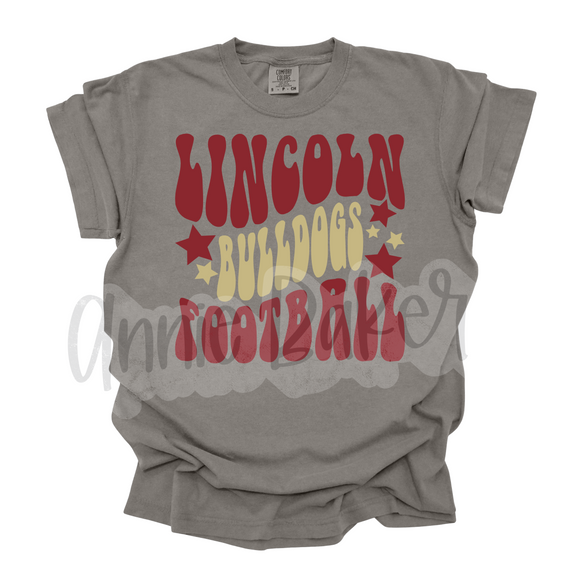 Lincoln Bulldogs Football Groovy