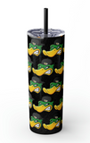 Ducks Skinny Tumbler with Straw, 20oz